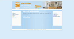 Desktop Screenshot of hausaerzte-am-wassertor.de