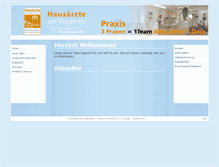 Tablet Screenshot of hausaerzte-am-wassertor.de